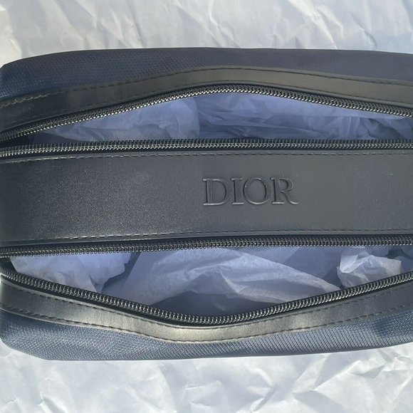 Dior Bags Dior Navy Black Toiletry Bag Drop Kit Pouch Travel Case